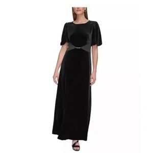 DKNY Elegant Black Maxi Dress